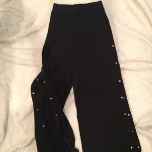 ASOS side snap wide leg pant